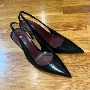 Zara Stiletto Pointed Toe Slingbacks